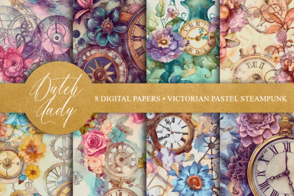 Download Victorian Pastel Steampunk Wallpaper - Paper Collection