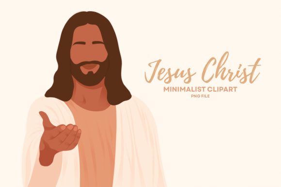 Download Brown Skin Jesus Minimalist Clipart - Minimal Collection