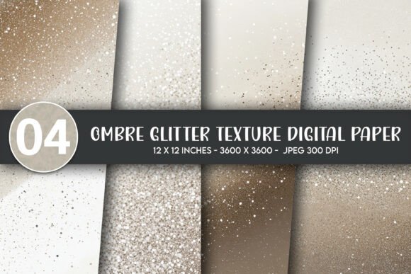 Download Ombre Glitter Texture Digital Paper - Paper Collection