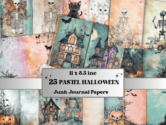 Download Pastel Halloween Mixed Media Paper - Paper Collection