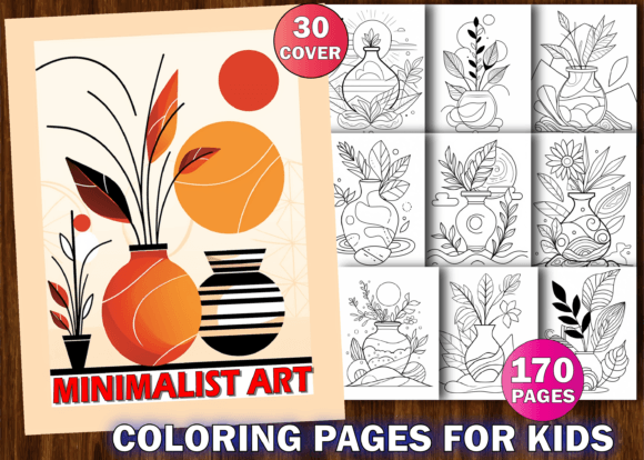 Download Minimalist Art Coloring Book for KDP - Minimal Collection