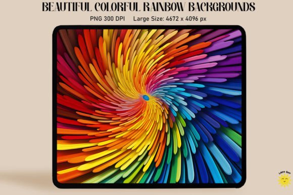 Download Colorful Rainbow Burst Backgrounds - Premium Resources