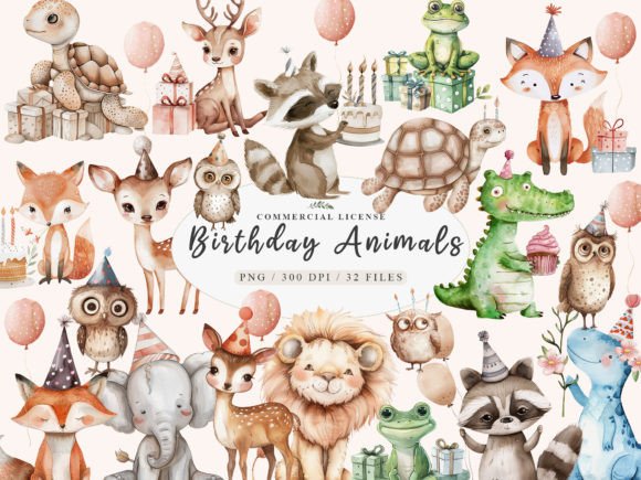 Download Birthday Baby Animal Clipart, Birthday - Birthday Collection