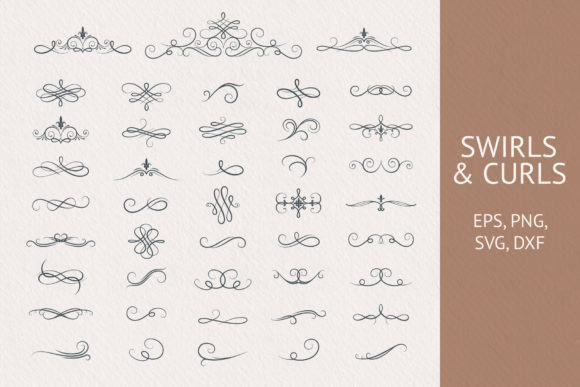 Download Ornate Borders,Swirls &amp; Curls Collection - Collection Collection