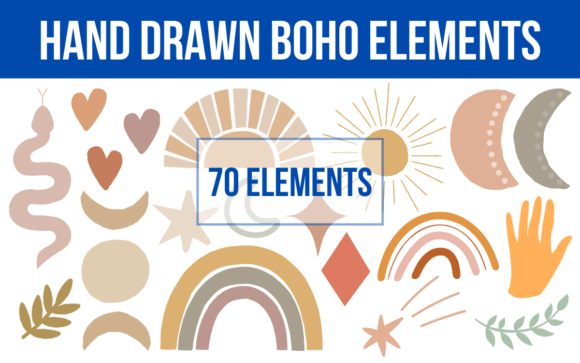 Download Hand Drawn Boho Elements Collection - Collection Collection