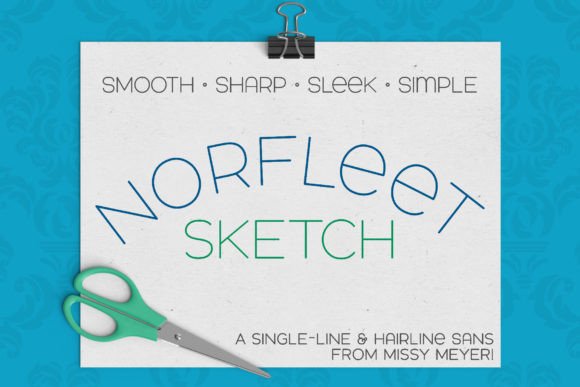 Download Norfleet Sketch (single Line) - Premium Resources