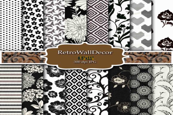 Download Black and White Digital Paper Pack 8.5 - Paper Collection
