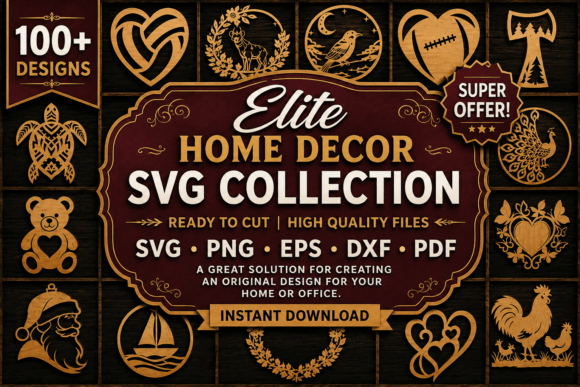 Download Elite Home Decor SVG Collection Bundle - Collection Collection