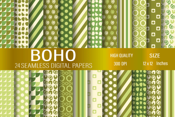 Download Boho Digital Papers - Paper Collection