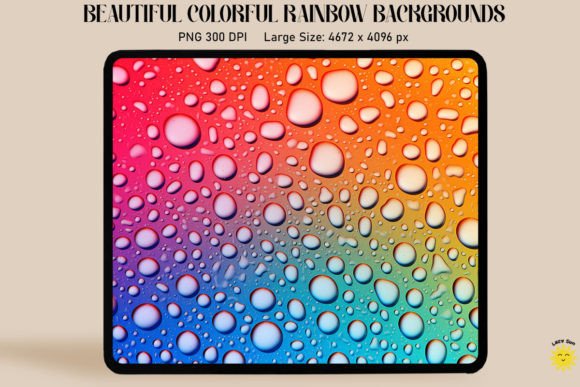 Download Rainbow Gradient and Drops Backgrounds - Premium Resources