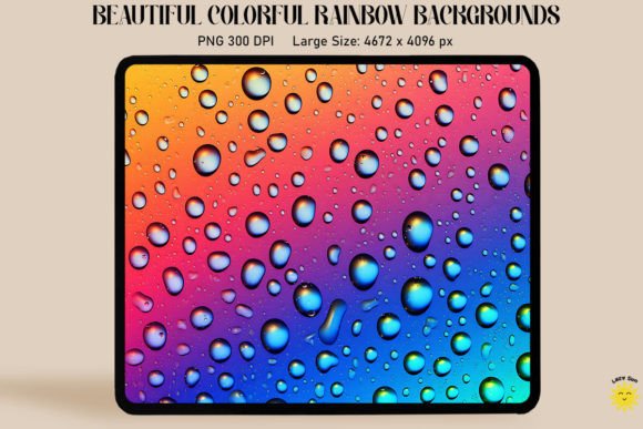 Download Rainbow Gradient and Drops Backgrounds - Premium Resources