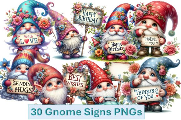 Download Sentiment Tag Gnomes Clipart, Birthday, - Birthday Collection