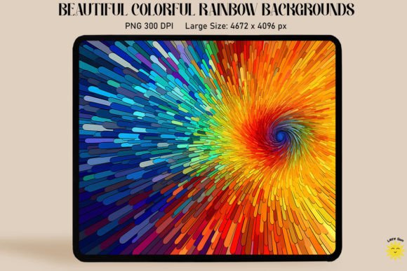 Download Colorful Rainbow Burst Backgrounds - Premium Resources