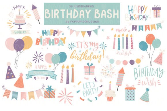 Download Birthday Bash Clipart Set - Birthday Collection